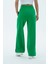 Daily Core - Yeşil Yüksek Bel Bol Paça Kadın Palazzo Eşofman Altı 4