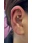 1 Adet G23 Tıtanıum ( Titanyum ) Zirkon Taşlı Hidden Helix Flat Lobe Uyumlu Piercing 1