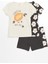 Lcw Baby Bisiklet Yaka Kız Bebek Şortlu Pijama Takım 2'li 1