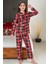Kız Çocuk Ayıcık Baskılı Pijama Takımı 12157 2
