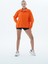 Daily Core - Turuncu Oversize Yarım Fermuarlı Sweatshirt 1