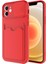 Apple iPhone 12 Kılıf ​Kartix Kapak-Kırmızı 1