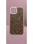 iPhone 15 Uyumlu Gold Renk Swarovski Taşlı Kılıf 1