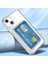 Apple iPhone 14 Plus Kılıf Kartlıklı Şeffaf Setra Clear Silikon Kapak-Renksiz 2