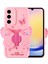 Galaxy A25 Kılıf Kamera Korumalı Figür Tasarımlı Kapya Kapak-Pembe Açık 1