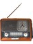 1647 Bluetooth Hoparlör Saatli Nostalji Radyo LED Flash Fener Işıklı Usb/tf Kart Giriş Şarjlı Bataryalı 1