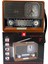 1647 Bluetooth Hoparlör Saatli Nostalji Radyo LED Flash Fener Işıklı Usb/tf Kart Giriş Şarjlı Bataryalı 2