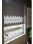 Lazer Kesim Mat Stor Perde, Lazer Kesimli Modern Serisi, M-181004 Antrasit Renk 2