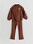 Lcw Kids Kahverengi Bisiklet Yaka Kız Çocuk Baskılı Sweatshirt ve Tayt 2'li 1