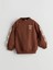 Lcw Kids Kahverengi Bisiklet Yaka Kız Çocuk Baskılı Sweatshirt ve Tayt 2'li 2