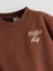 Lcw Kids Kahverengi Bisiklet Yaka Kız Çocuk Baskılı Sweatshirt ve Tayt 2'li 5