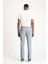 Super Slim Fit Ekstra Dar Kesim Beli Lastikli İpli Gofre Likralı Klasik Kumaş Pantolon 5