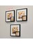 Yapışkanlı Yavrulu Sök-Tak Paspartulu Siyah 21 x 21 cm Kare Fotoğraf Çerçevesi - 3'lü Paket 2