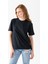 3lü Tişört, Unisex T-Shirt, Kısa Kollu Oversize T-Shirt, Pamuklu Siyah Bisiklet Yaka Oversize Tişör, Kadın Tişört, Erkek Tişört 2