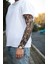 Giyilebilir Skull Eyes Kol Dövmesi 3D Baskılı Tattoo 4
