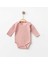 Minik Çiçek Desenli Pembe Kız Çocuk Zıbın Body 1