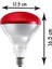 Ledvance 250W Infrared Kırmızı Ampul E27 Isıtıcılı Lamba Kırmızı Işık 2