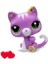 Littlest Pet Shop Minişler Tekli Paket S2 – Mor Kedi 00522-G7-74 2