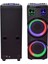 BTS-1708 200W Karaoke Ses Sistemi 2X10 Inç Rgb Efektli Party Box Mikrofonlu Bluetooth Hoparlör 3