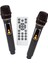 BTS-1708 200W Karaoke Ses Sistemi 2X10 Inç Rgb Efektli Party Box Mikrofonlu Bluetooth Hoparlör 5