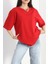 Oversize 2 Iplik Tişört Kırmızı - 20700.1878. 1