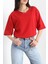 Oversize 2 Iplik Tişört Kırmızı - 20700.1878. 3