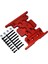 Metal Şanzıman Alt Plakası, Vidalı Metal Şasi Orta Kaydırma Plakası, Eksenel SCX10 1/10 Rc Pist Araba Yükseltme Parçaları Aksesuarları, B, Siyah (Yurt Dışından) 2