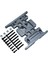 Metal Şanzıman Alt Plakası, Vidalı Metal Şasi Orta Kaydırma Plakası, Eksenel SCX10 1/10 Rc Pist Araba Yükseltme Parçaları Aksesuarları, B, Siyah (Yurt Dışından) 3