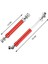 Rc Aksesuarları, 2 Adet Metal Cvd Tahrik Mili 110-160MM 1/10 Rc Kaya Tırmanıcısı Eksenel SCX10 90046 Trx4, Kırmızı, Kırmızı (Yurt Dışından) 5