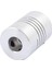 Kaplin, 6mm Ila 8mm Şaft Kaplini 25MM Uzunluk 18MM Çap Adım Motor Kaplini Alüminyum Alaşımlı Bağlantı Konnektörü 3D Yazıcı Cnc Makinesi Diy Kodlayıcı, Gümüş (Yurt Dışından) 2