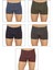 Erkek 5'li Paket Pamuklu Likralı Modal Desenli Boxer | 11113 6