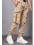 Siyah Şerit Aksesuarlı Paraşüt Kumaş Jogger Pantolon 3