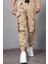 Siyah Şerit Aksesuarlı Paraşüt Kumaş Jogger Pantolon 5