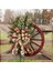 Noel Kış Çelenk Kapı Kolye Çiftlik Evi Taşıma Tekerleği Noel Süs Çelenk Noel Çam Kozalağı Çelenk (40 Cm) (Yurt Dışından) 3