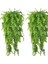 4 Adet Yapay Bitkiler Sarmaşıklar Boston Fern Farsça Rattan Yeşillik Sahte Eğrelti Otları Sarmaşık Duvar Asılı Sepet Süslemeleri (Yurt Dışından) 1