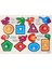 Montessori Ahşap Bulmacalar Bebek Eğitici Oyuncaklar El Tutma Tahtaları Tangram Karikatür Hayvanlar Meyveler 3D Bulmacalar 2-3 Yaş Bebekler Için (Yurt Dışından) 1