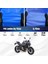 Qj SRK700 Motosiklet Brandası Su Geçirmez Branda Mavi Branda Motor Branda 1