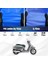Lambretta X300 Motosiklet Brandası Su Geçirmez Branda Mavi Branda Motor Branda 1
