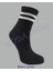 2'li Spor Antrenman Kolej Çorap Çizgili kadın siyah-beyaz 2