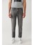 Erkek Gri Eskitme Yıkamalı Esnek Jean Pantolon B003508 2
