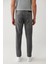 Erkek Gri Eskitme Yıkamalı Esnek Jean Pantolon B003508 4