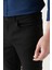 Erkek Siyah Eskitme Yıkamalı Esnek Jean Pantolon B003502 4