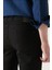 Erkek Siyah Eskitme Yıkamalı Esnek Jean Pantolon B003502 5