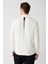 Erkek Ekru İnterlok Kumaş Dik Yaka Baskılı Sweatshirt A31Y1203 4