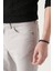 Erkek Açık Gri 5 Cepli Esnek Kanvas Slim Fit Pantolon B003001 4