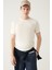Erkek Beyaz Soft Touch Bisiklet Yaka Basic Triko T-shirt A31y5133 1