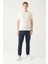 Erkek Beyaz Soft Touch Bisiklet Yaka Basic Triko T-shirt A31y5133 4