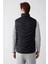 Erkek Siyah Dik Yaka Su İtici Rüzgar Geçirmez Şişme Hafif Comfort Fit Yelek A42Y6505 12