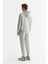 Erkek Gri Kapüşonlu İnterlok Kumaş Fermuarlı Regular Fit Sweatshirt B001102 4