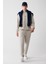 Erkek Taş Eşofman Altı Beli Bağcıklı 3 Iplik Şardonsuz Parçalı Regular Fit A32y3456 1
